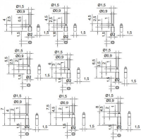 PCB DC Magnetic Pogo Pin SMD 7.5m