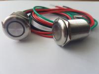 Сенс кнопка красн, 19mm, плоская, moment, пр 30мм