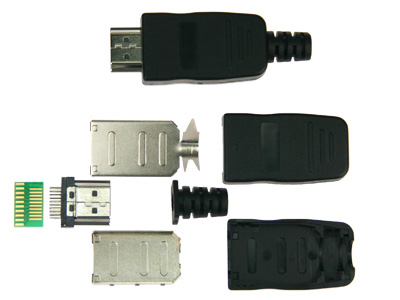 hdmi вилка на кабель с кожухом Разъемы HDMI оптовые поставки компанией Восточный поток