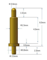 PCB DC Magnetic Pogo Pin DIP 6m