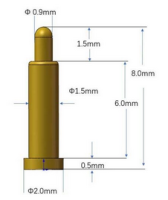 PCB DC Magnetic Pogo Pin SMT 8m