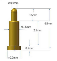 PCB DC Magnetic Pogo Pin SMT 4.5m