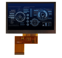 5'' TSN050D072TGT-10,800×480,(),700кд/м2,500:1, 24Bit,RGB,40