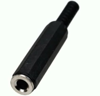 Разъем аудио 6,35 мм гнезд стерео на кабель, пласт