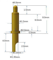 PCB DC Magnetic Pogo Pin Solder 8m пайка
