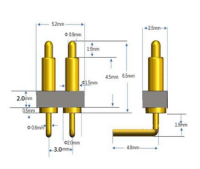 Pogo Pin Connector DIP-R 2Pin 3m-6.5m
