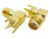 SMA гнездо на плату прямой угол