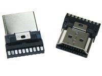 HDMI вилка на кабель без хвостовика