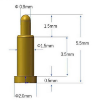 PCB DC Magnetic Pogo Pin SMT 5.5m