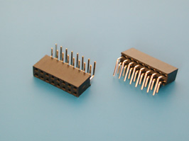 pbd-r 2x09 (c2806-18brth00r) Гнезда в плату двухрядные,  шаг 2.54 мм. оптовые поставки компанией Восточный поток