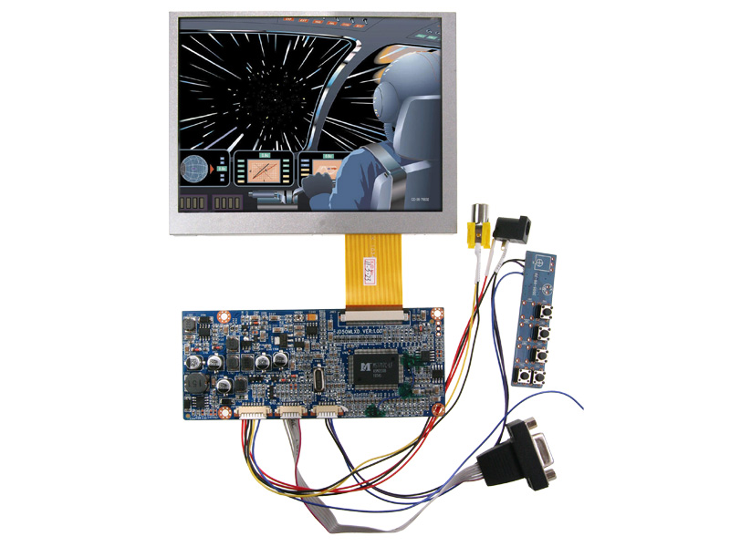 монитор lcd jd2a5.6" 640x480 с vga+av Дисплей+контроллер (комплекты) оптовые поставки компанией Восточный поток