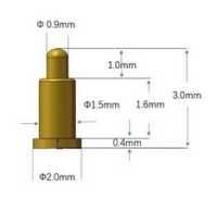 PCB DC Magnetic Pogo Pin SMT 3m