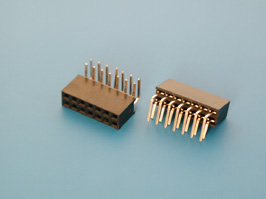 pbd-r 2x07 (ds1024-2*7rf1) Гнезда в плату двухрядные,  шаг 2.54 мм. оптовые поставки компанией Восточный поток