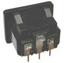 AC-22 вилка угловая с защелками (AC-018)