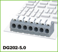 dg202-5.0-06p-1y-16ah Пружинные клеммные блоки для PCB оптовые поставки компанией Восточный поток