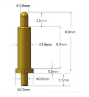 PCB DC Magnetic Pogo Pin DIP 8m