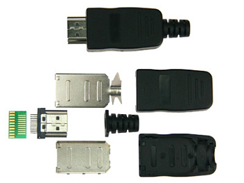 hdmi вилка на кабель с кожухом Разъемы HDMI оптовые поставки компанией Восточный поток