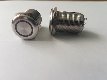 сенс кнопка красн, 19mm, плоская, moment, ножки Пьезокнопки/ сенсорные кнопки оптовые поставки компанией Восточный поток